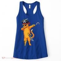 Dabbing Spooky Pirate Cat Halloween Costume Great Gift Women's Tank Top thumb 0