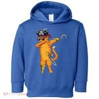 Dabbing Spooky Pirate Cat Halloween Costume Great Gift Toddler Hoodie thumb 0