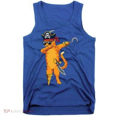 Dabbing Spooky Pirate Cat Halloween Costume Great Gift Tank Top