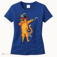 Dabbing Spooky Pirate Cat Halloween Costume Great Gift Women's T-Shirt thumb 0