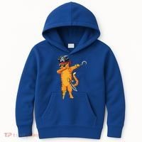 Dabbing Spooky Pirate Cat Halloween Costume Great Gift Kids Hoodie thumb 0