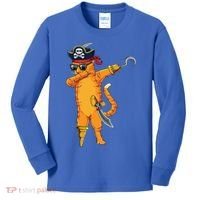 Dabbing Spooky Pirate Cat Halloween Costume Great Gift Kids Long Sleeve Shirt thumb 0