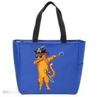 Dabbing Spooky Pirate Cat Halloween Costume Great Gift Tote Bag thumb 0