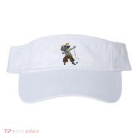 Dabbing Skeleton Pirate Hockey Lover Halloween Costume Visor thumb 0