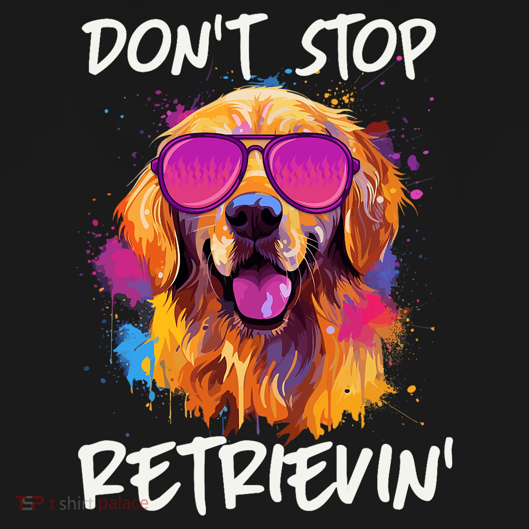 Don’T Stop Retrievin Golden Retriever Dog Goldie Mom Funny Women's Tank Top