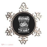 DonT Stop Riding When You Get Old Motorcycle 70th Birthday Ornament thumb 0