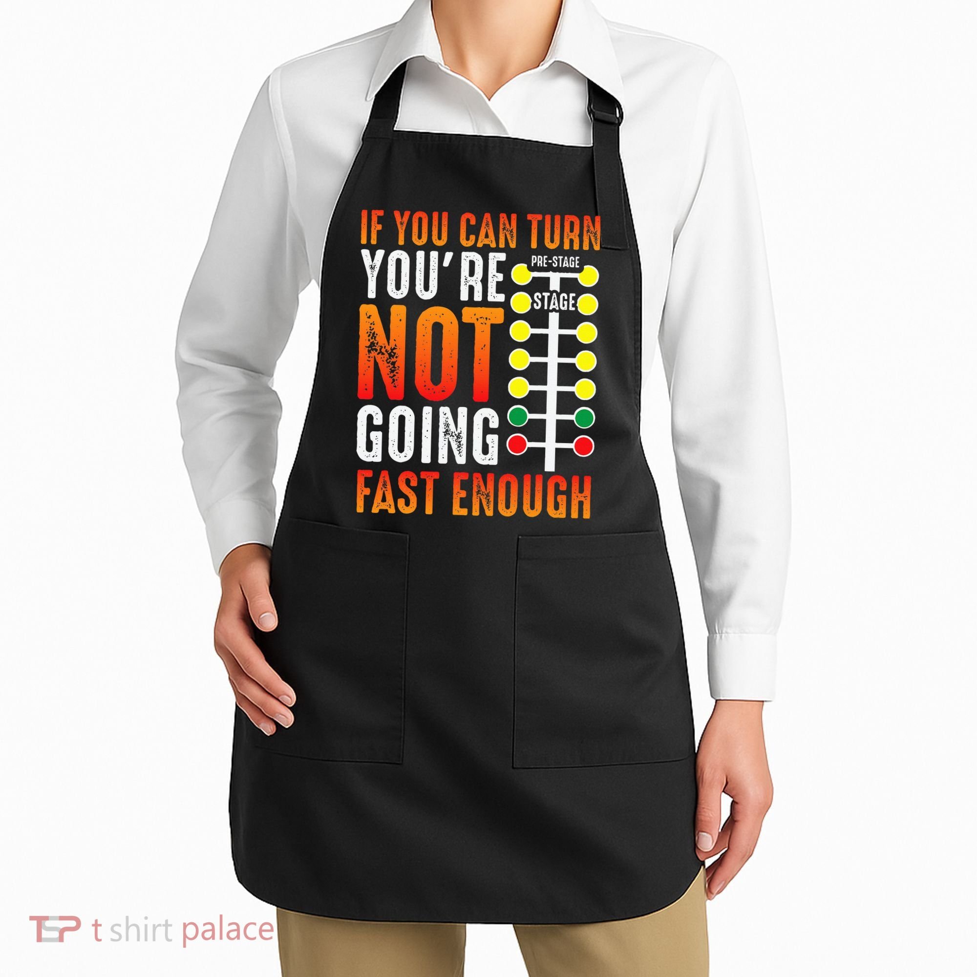 Dragster Saying Race car Driver Skill Drag Racing  Apron