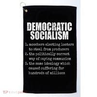 Democratic Socialism Republican Politcal Golf Towel thumb 0