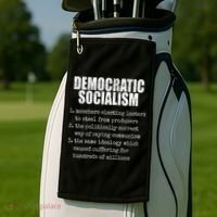 Democratic Socialism Republican Politcal Golf Towel thumb 2