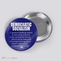 Democratic Socialism Republican Politcal Button thumb 0