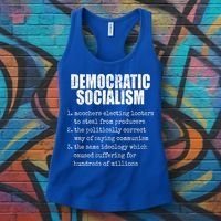 Democratic Socialism Republican Politcal Women's Tank Top thumb 3