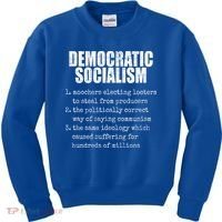 Democratic Socialism Republican Politcal Kids Sweatshirt thumb 0