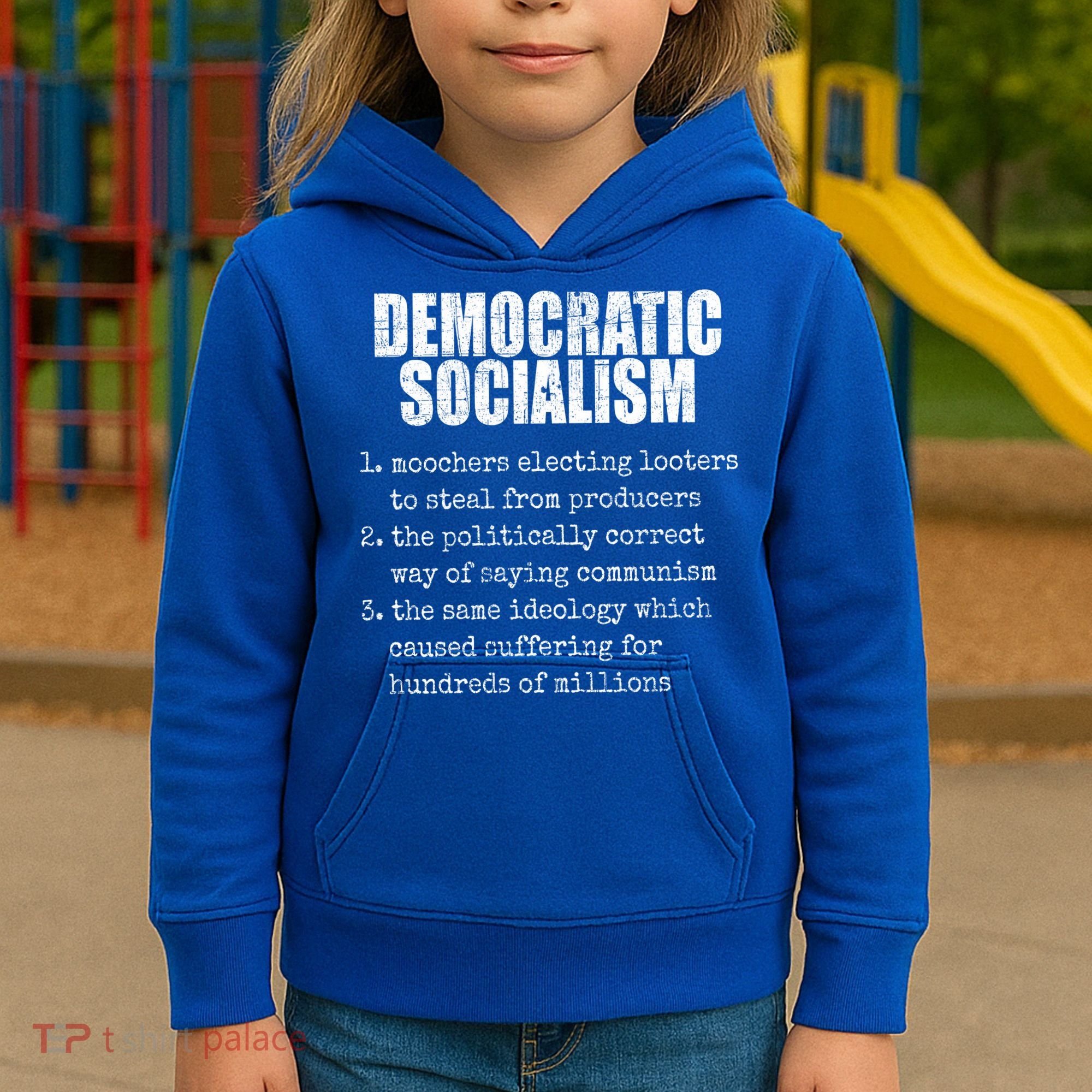 Democratic Socialism Republican Politcal Kids Hoodie