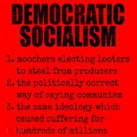 Democratic Socialism Republican Politcal Santa Hat thumb 1