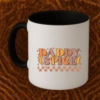 Daddy Spice Retro Checkered Thanksgiving Family Matching Dad Gift Coffee Mug thumb 2