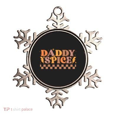 Daddy Spice Retro Checkered Thanksgiving Family Matching Dad Gift Ornament