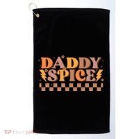 Daddy Spice Retro Checkered Thanksgiving Family Matching Dad Gift Golf Towel thumb 0