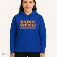Daddy Spice Retro Checkered Thanksgiving Family Matching Dad Gift Hoodie thumb 5
