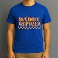 Daddy Spice Retro Checkered Thanksgiving Family Matching Dad Gift T-Shirt thumb 3