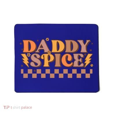 Daddy Spice Retro Checkered Thanksgiving Family Matching Dad Gift Mousepad
