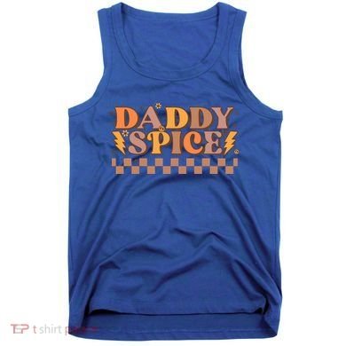 Daddy Spice Retro Checkered Thanksgiving Family Matching Dad Gift Tank Top