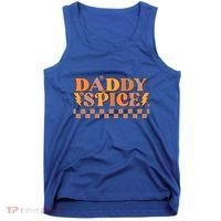 Daddy Spice Retro Checkered Thanksgiving Family Matching Dad Gift Tank Top thumb 0