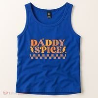 Daddy Spice Retro Checkered Thanksgiving Family Matching Dad Gift Tank Top thumb 2