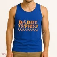 Daddy Spice Retro Checkered Thanksgiving Family Matching Dad Gift Tank Top thumb 3