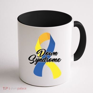 Down Syndrome Ribbon Awareness Coffee Mug back