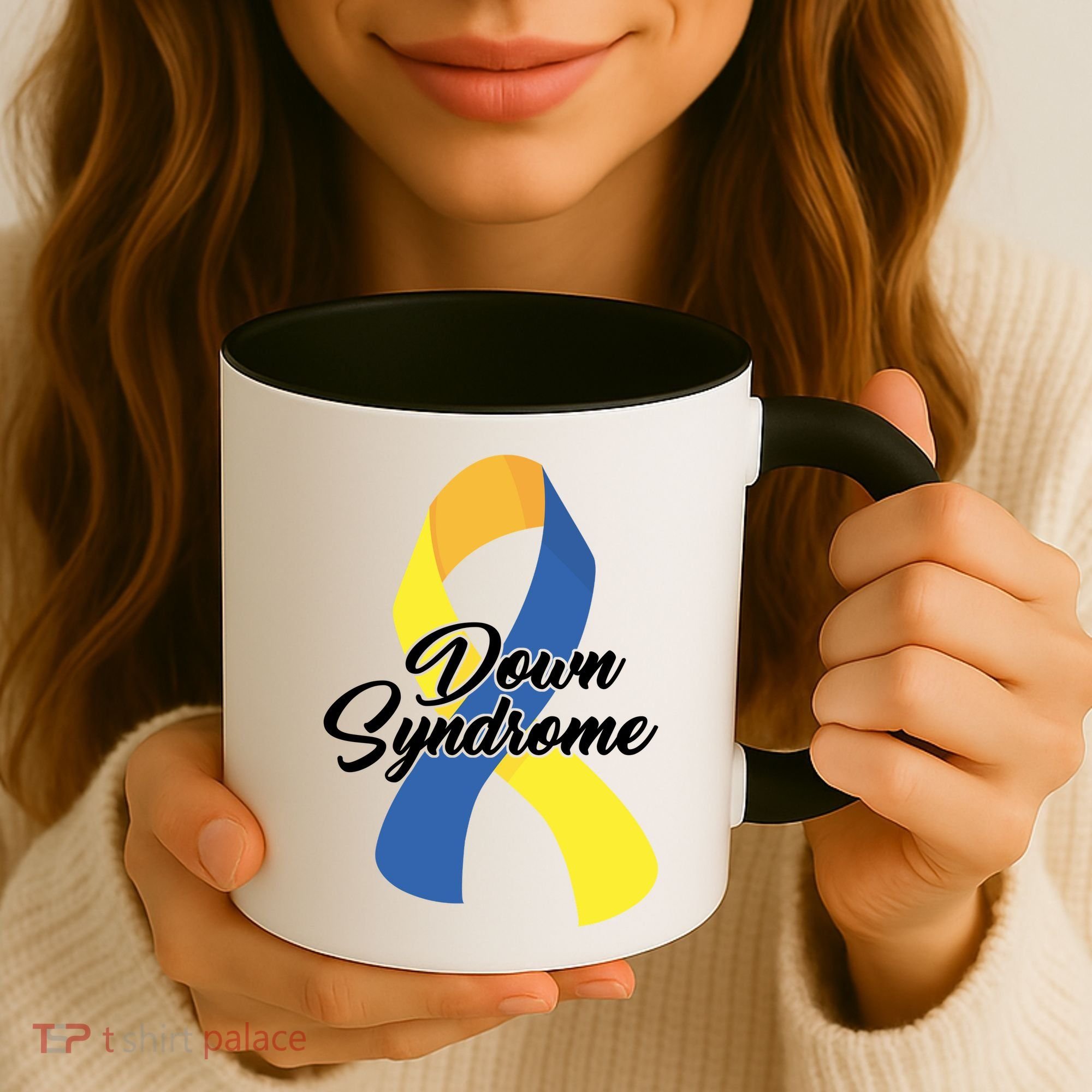 Down Syndrome Ribbon Awareness Coffee Mug