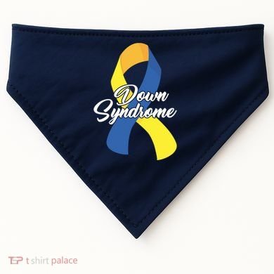 Down Syndrome Ribbon Awareness USA-Made Doggie Bandana