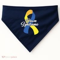 Down Syndrome Ribbon Awareness USA-Made Doggie Bandana thumb 0