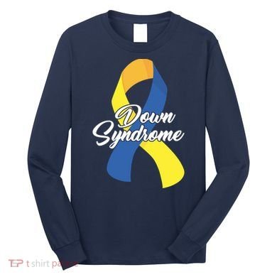 Down Syndrome Ribbon Awareness Long Sleeve Shirt