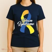 Down Syndrome Ribbon Awareness T-Shirt thumb 4