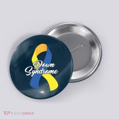 Down Syndrome Ribbon Awareness Button
