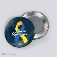 Down Syndrome Ribbon Awareness Button thumb 0