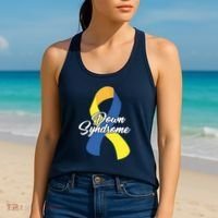 Down Syndrome Ribbon Awareness Women's Tank Top thumb 2