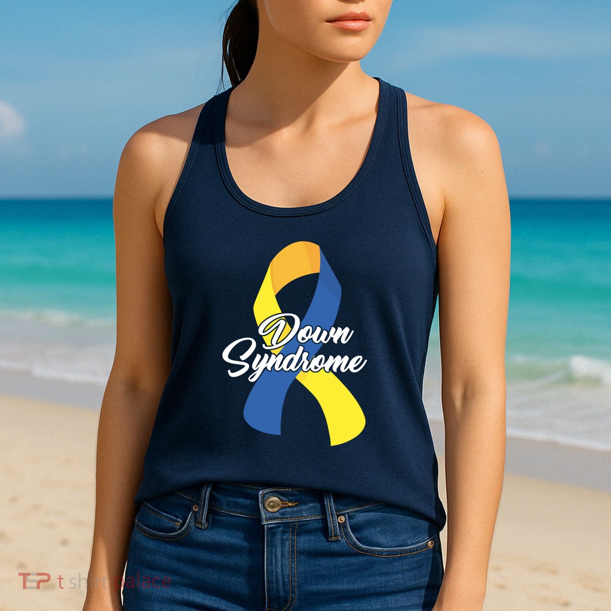 Down Syndrome Ribbon Awareness Women's Tank Top