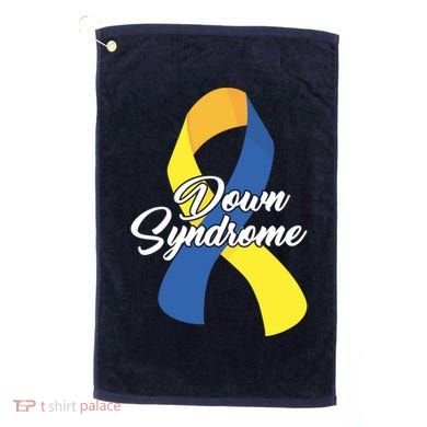 Down Syndrome Ribbon Awareness Golf Towel