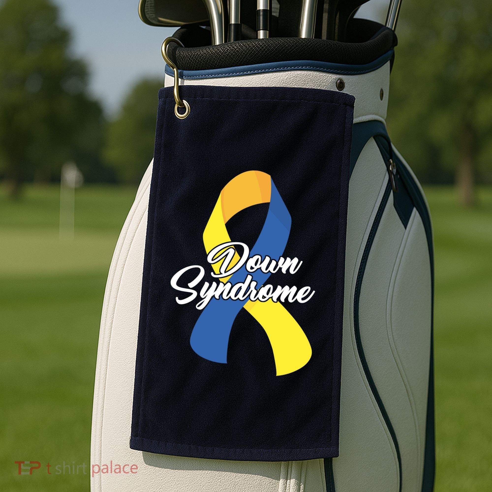 Down Syndrome Ribbon Awareness Golf Towel