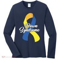 Down Syndrome Ribbon Awareness Women's Long Sleeve Shirt thumb 0