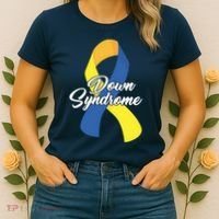 Down Syndrome Ribbon Awareness Women's T-Shirt thumb 2