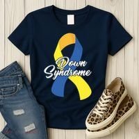 Down Syndrome Ribbon Awareness Women's T-Shirt thumb 3
