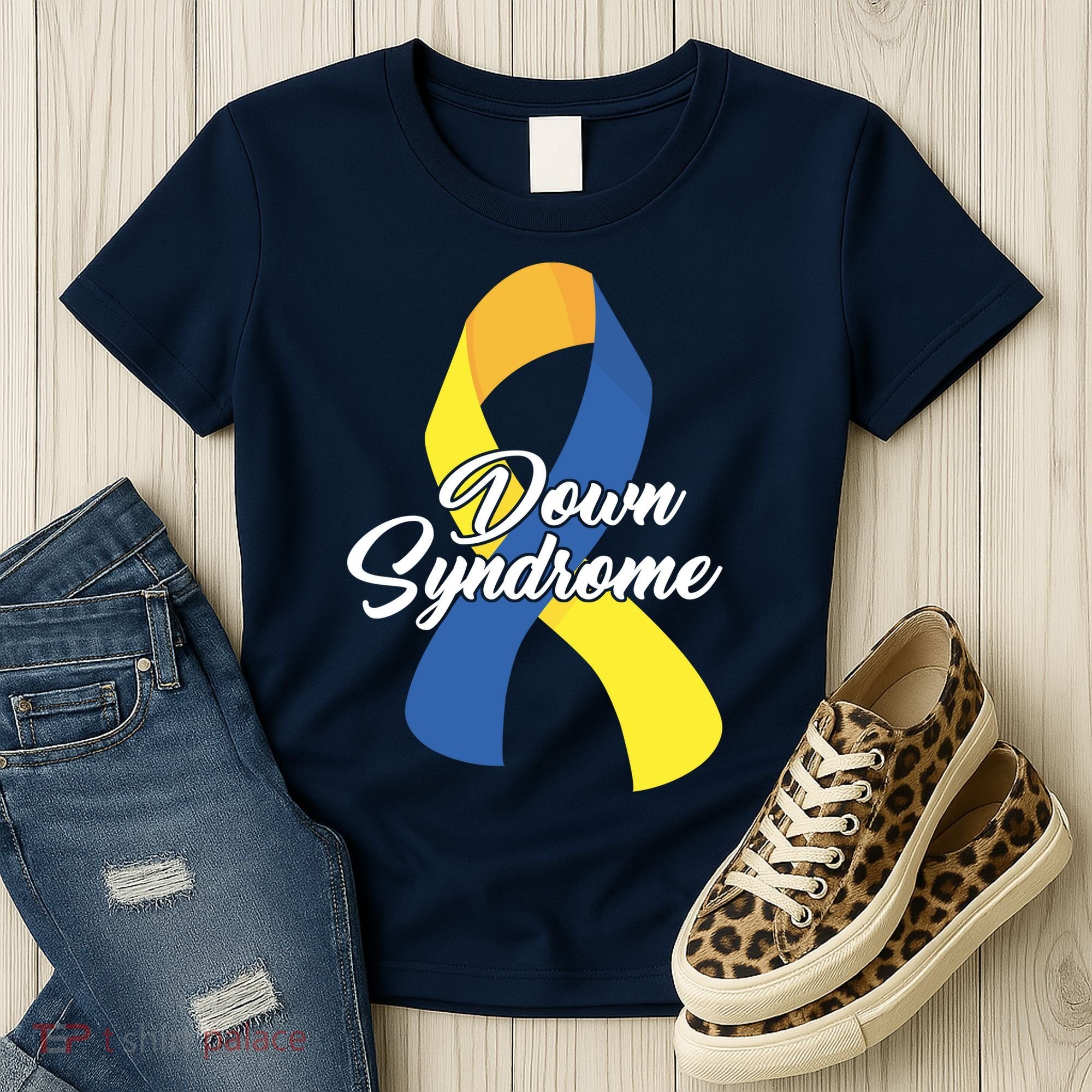 Down Syndrome Ribbon Awareness Women's T-Shirt