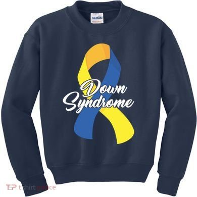 Down Syndrome Ribbon Awareness Kids Sweatshirt
