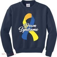Down Syndrome Ribbon Awareness Kids Sweatshirt thumb 0
