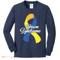 Down Syndrome Ribbon Awareness Kids Long Sleeve Shirt thumb 0
