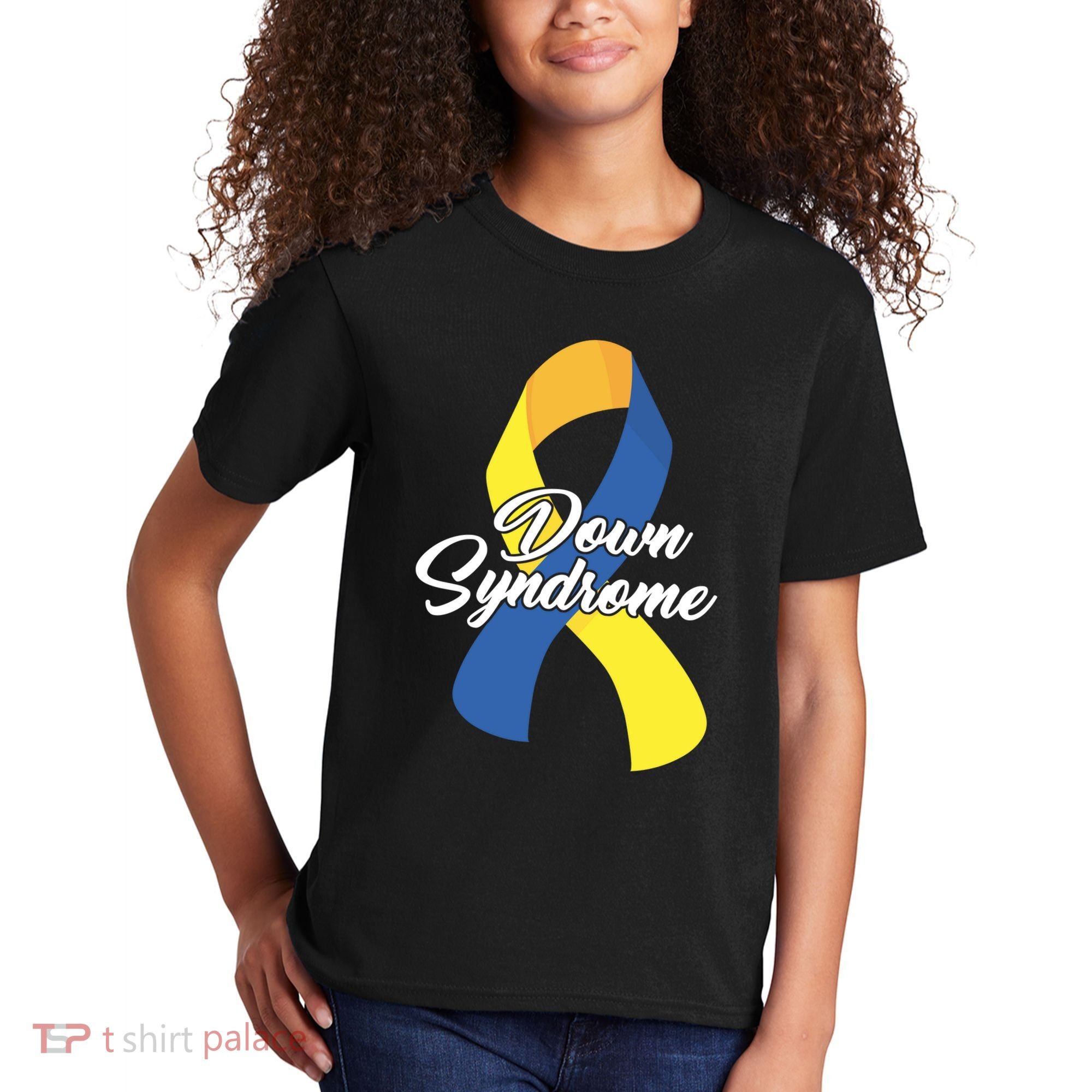 Down Syndrome Ribbon Awareness Kids T-Shirt