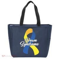 Down Syndrome Ribbon Awareness Tote Bag thumb 0