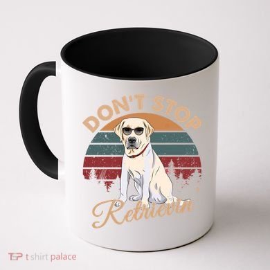 Dont Stop Retrievin Yellow Lab Gift Retro Vintage Meaningful Gift Coffee Mug